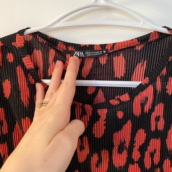 Mid Length Animal Print Dress - Picture 4 of 10